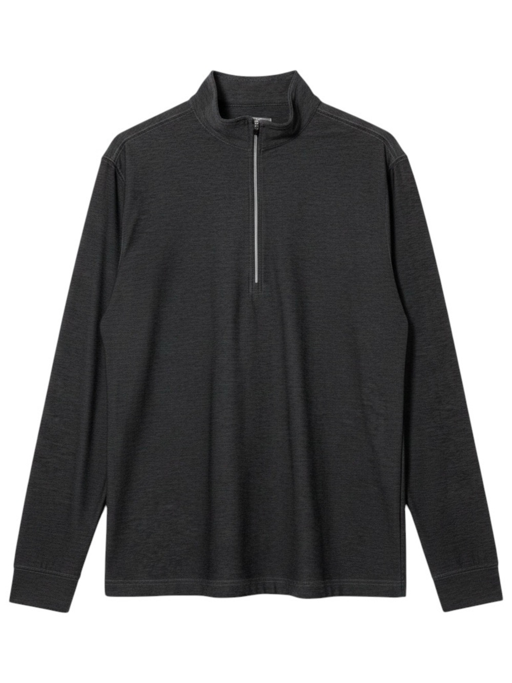 Straight Down Dark Grey Quarter Zip Long Sleeve Size Medium